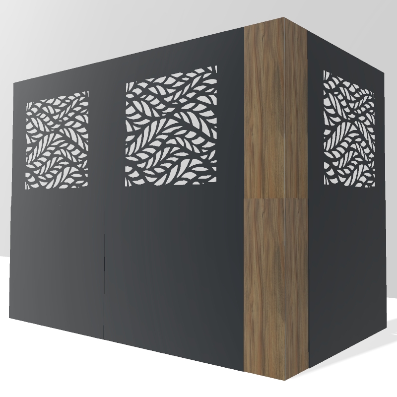 Cache poubelle extérieur pour cacher les poubelles de maisons et embellir son jardin